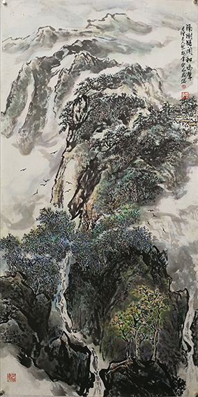 黎越常作品8       《隔树犹闻和鸣声 》